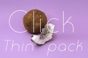 Click Thin Pack Font Download
