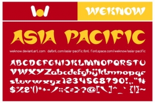 Asia Pacific Font Download