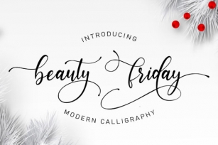 Beauty Friday Font Download