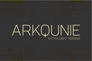 Arkqunie Extra Light Font Download