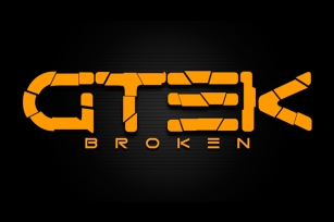 Gtek Broken Font Download
