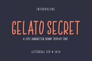 Gelato Secret Font Download