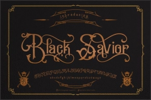 Black Savior Font Download