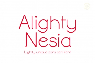 Alighty Nesia Font Download