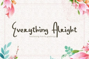 Everything Alright Font Download