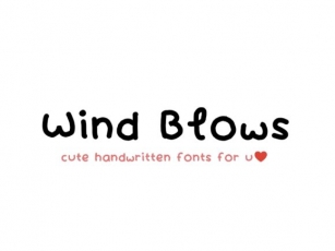 Wind Blows Font Download