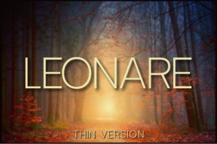 Leonare Thin Font Download