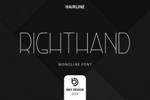 Right Hand Hairline Font Download