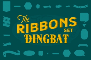 Stencil Ribbons Dingbat Font Download