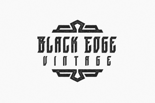 Black Edge Vintage Font Download