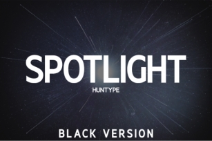 Spotlight Black Font Download