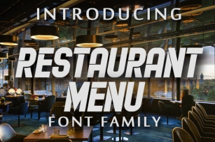 Restaurant Menu Font Download