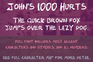 John's 1000 Hurts Font Download