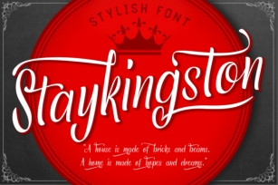 Staykingston Font Download