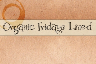 Organic Fridays Lined Font Download