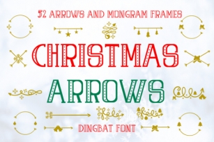 Christmas Arrows Font Download