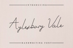 Aylesbury Vale Font Download