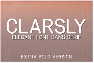 Clarsly Extra Bold Font Download