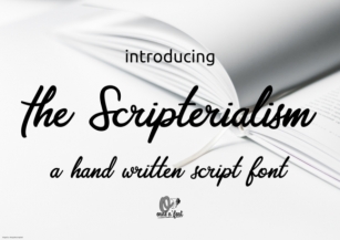 Scripterialism Font Download
