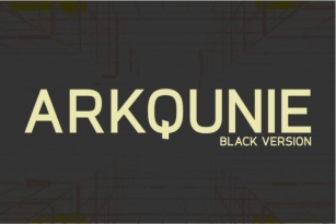 Arkqunie Black Font Download