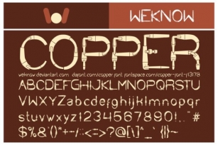 Copper Font Download