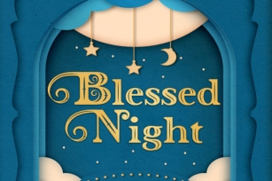 Blessed Night Font Download