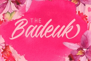 The Badeuk Font Download