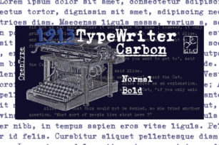 1913 Typewriter Carbon Font Download
