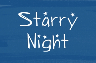 Starry Night Font Download