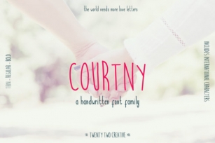 Courtny Family Font Download