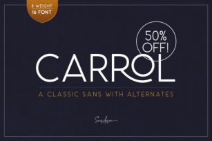 Carrol Family Font Download