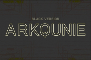 Arkqunie Outline Black Font Download