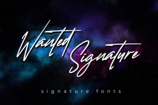 Wanted Signature Font Download