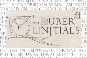 1525 Durer Initials Font Download
