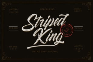 Striped King Font Download