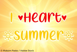 I Heart Summer Font Download