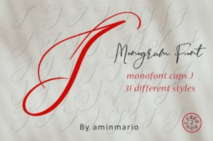 Monogram J | Monofont Caps J Font Download