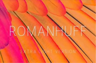 Romanhuff Extra Light Font Download