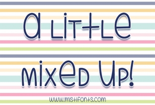 A Little Mixed Up Font Download