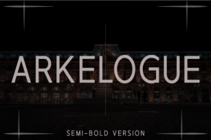 Arkelogue Semi-Bold Font Download