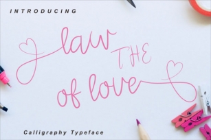 The law of love Font Download