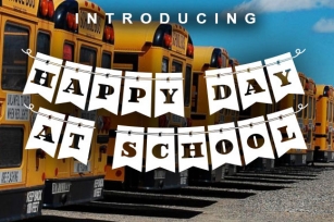 Happy Day at School Font Download