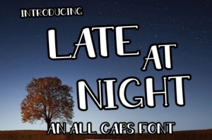 Late at Night Font Download