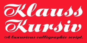 Klauss Kursiv Font Download