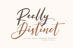Really Distinct Font Download