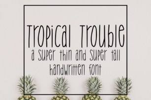 Tropical Trouble Font Download