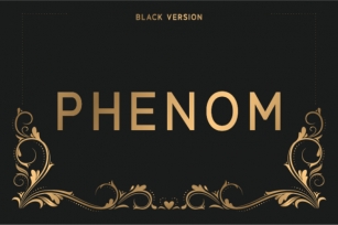 Phenom Black Font Download
