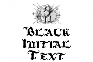 Black Initial Text Font Download