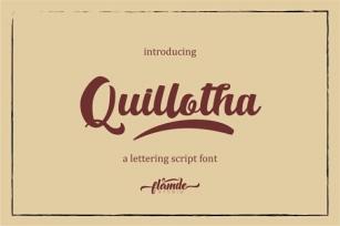 Quillotha Script Font Download