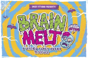 Brain Melt Font Download